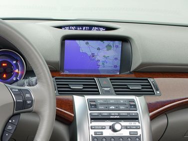 Acura RL II, Седан — экран мультимедийной системы
