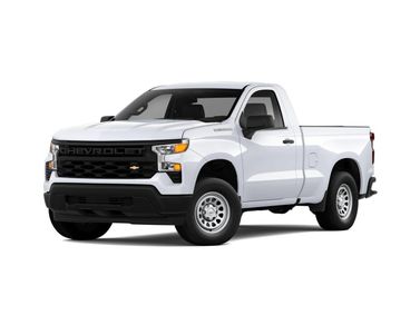Chevrolet Silverado عملية فيس ليفت IV (T1XX)، بيك أب بكابينة مفردة Regular — منظر أمامي بزاوية ثلاثة أرباع