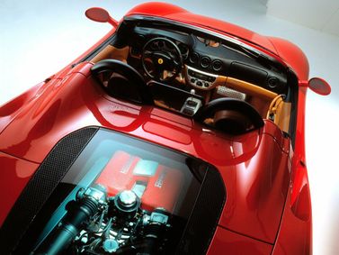 Ferrari 360, Спидстер Spider — общий вид салона