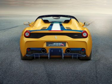 Ferrari 458, Родстер Speciale — вид сзади