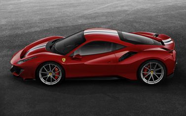 Ferrari 488, Купе Pista — вид слева