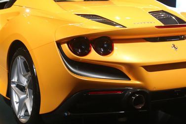 Ferrari F8, Родстер Spider — задняя часть автомобиля крупным планом