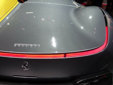 Ferrari Monza SP, Спидстер SP1 — задняя часть автомобиля крупным планом