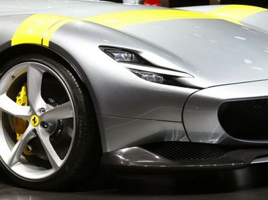 Ferrari Monza SP, Спидстер SP1 — передняя часть автомобиля крупным планом