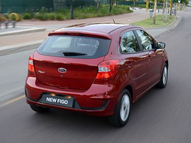 Ford Figo فيس ليفت الثاني، هاتشباك 5 أبواب — منظر خلفي بزاوية ثلاثة أرباع