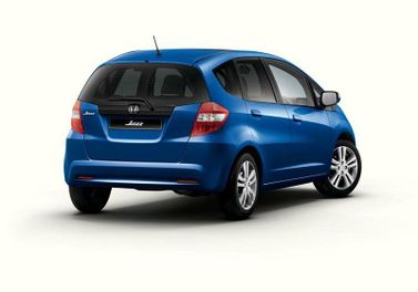 Honda Jazz II Рестайлинг, Хэтчбек 5 дв. — вид сзади справа