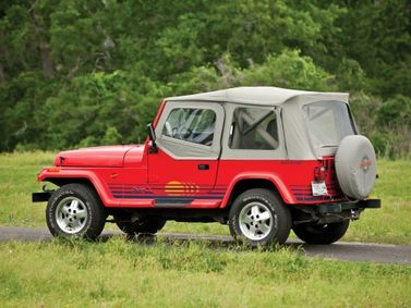 Jeep Wrangler I (YJ)، دفع رباعي خارجي — منظر خلفي أيسر