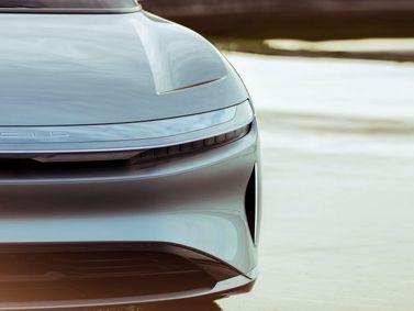 Lucid Air, Седан — передняя часть автомобиля крупным планом