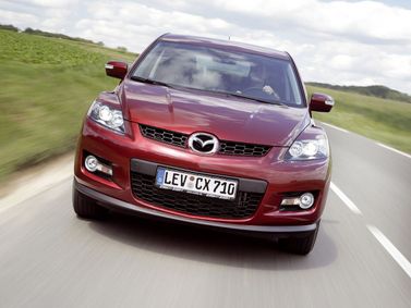 Mazda CX-7 I، دفع رباعي 5 أبواب — منظر أمامي بزاوية ثلاثة أرباع