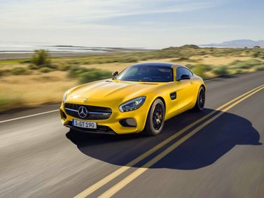 Mercedes-Benz AMG GT I، كوبيه — منظر أمامي أيمن
