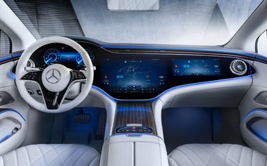 Mercedes-Benz EQS، ليفتباك — لوحة القيادة