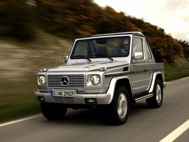 Mercedes-Benz G-Class II (W463)، دفع رباعي خارجي — منظر أمامي أيسر