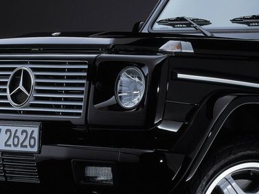 Mercedes-Benz G-Class AMG ط (W463)، دفع رباعي 5 أبواب — الجزء الأمامي من السيارة عن قرب