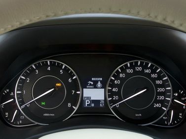 Nissan Patrol السادس (Y62)، دفع رباعي 5 أبواب — لوحة العدادات