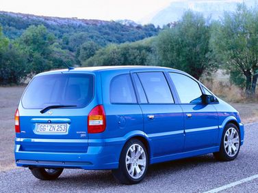 Opel Zafira OPC A, Compact Van — rear-right view
