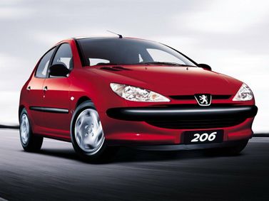 Peugeot 206, Хэтчбек 5 дв. — вид спереди справа