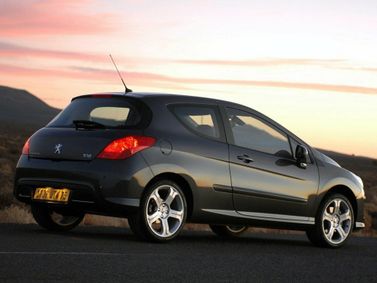 Peugeot 308 I, Хэтчбек 3 дв. — вид сзади справа