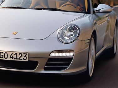 Porsche 911 VI (997) Рестайлинг, Тарга Targa — вид спереди справа