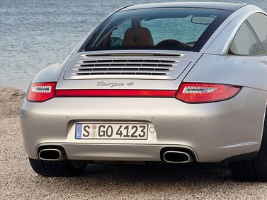 Porsche 911 VI (997) Рестайлинг, Тарга Targa — вид сзади