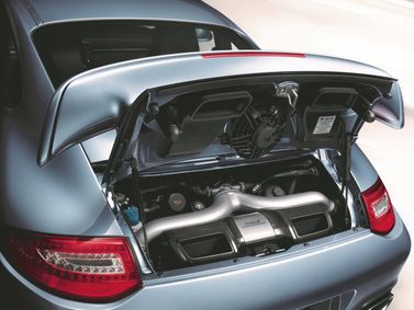 Porsche 911 VI (997) Рестайлинг, Купе — моторный отсек