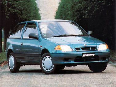 Suzuki Swift فيس ليفت الثاني، هاتشباك 3 أبواب — منظر أمامي أيمن