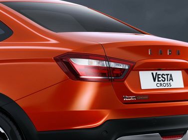LADA (VAZ) Vesta I، سيدان Cross — الجزء الخلفي من السيارة عن قرب