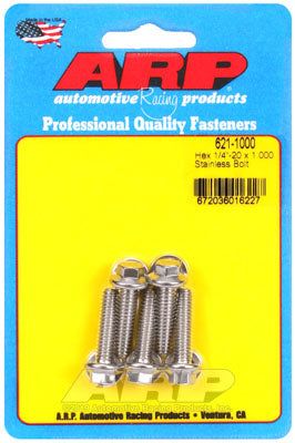 621-1000, ARP 621-1000 SAE Bolt Kit 1/4-20 x 1.000 hex SS bolts в ОАЭ, Дубай. Состояние - новое. Цена 190 AED. Фото, контакты продавца | AUTO.AE