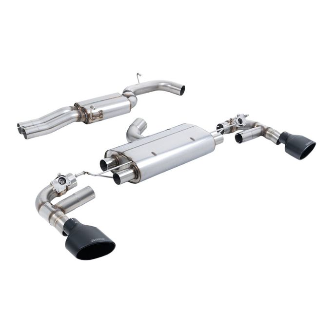 SSXAU960, MILLTEK SSXAU960 Cat-Back Exhaust, 3.15" (Cerakote Black Trims) for AUDI TTRS 2.5L TFSI Quattro 2016- في الإمارات العربية المتحدة, دبي. Condition - new. Price ⁦16,970 AED⁩. Photo, seller contacts | AUTO.AE