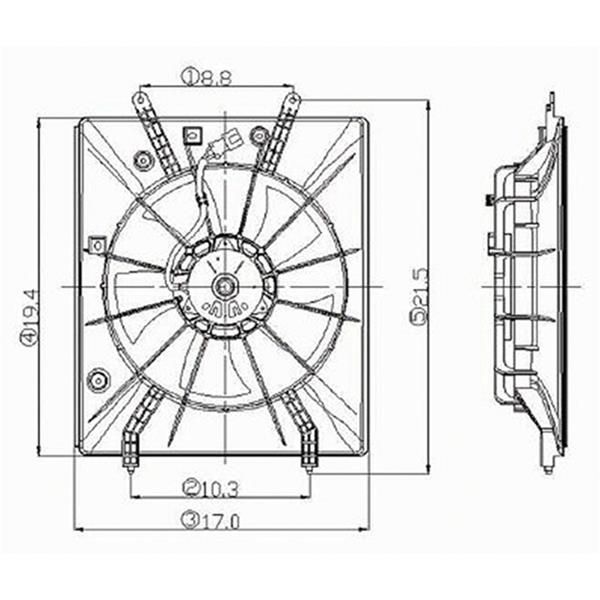 BDY-HO3115120, Body Parts Replacement Electric Cooling Fans for 2001-2006 MDX, 2003-2008 PILOT - HO3115120 в ОАЭ, Дубай. Состояние - новое. Цена ⁦350 AED⁩. Фото, контакты продавца | AUTO.AE