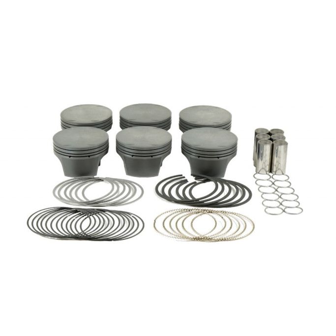 197843112T, MAHLE 197843112T Piston Kit with TBC (84.127mm x 28.32mm CH, 89.6mm stroke, 135mm rod, 22mm pin, 0cc, 304g, 10.5CR, 4032) for BMW M54B30 3.0L (0.005" oversize) في الإمارات العربية المتحدة, دبي. Condition - new. Price ⁦5,090 AED⁩. Photo, seller contacts | AUTO.AE