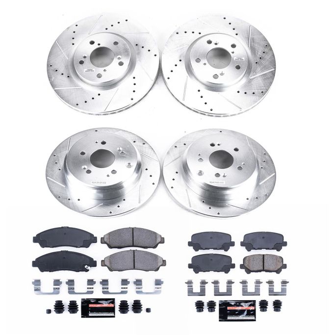 PWR-K5369, PowerStop Z23 Evolution Sport Brake Upgrade Kits for 2007-2013 MDX, 2009-2011 PILOT, 2010-2013 ZDX - K5369 в ОАЭ, Дубай. Состояние - новое. Цена 2 340 AED. Фото, контакты продавца | AUTO.AE