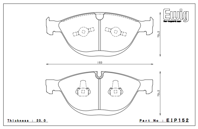 EIP152MX72, ENDLESS EIP152MX72 Front brake pads BMW M5 E60/M6 E63 Coupe/E64 Cabrio in UAE, Dubai. Condition - new. Price 1,170 AED. Photo, seller contacts | AUTO.AE