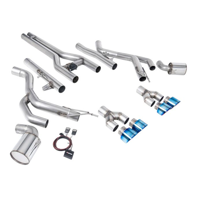 SSXDOD104, MILLTEK SSXDOD104 Front Pipe-Back Exhaust, 3" (Blue Titanium GT-100 Tips) for DODGE Challenger SRT Hellcat 2015-2022 في الإمارات العربية المتحدة, دبي. Condition - new. Price 26,650 AED. Photo, seller contacts | AUTO.AE