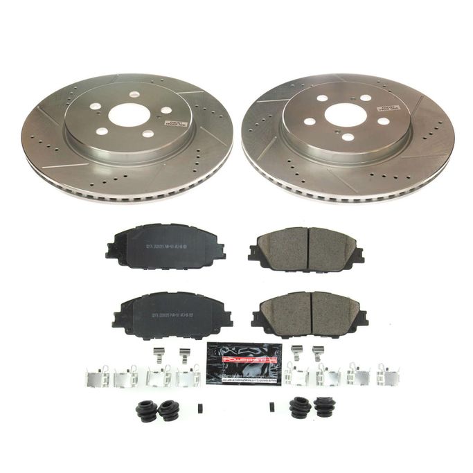 PWR-K8328, PowerStop Z23 Evolution Sport Brake Upgrade Kits for 2019-2024 COROLLA, 2020-2022 PRIUS PRIME - K8328 في الإمارات العربية المتحدة, دبي. Condition - new. Price ⁦770 AED⁩. Photo, seller contacts | AUTO.AE