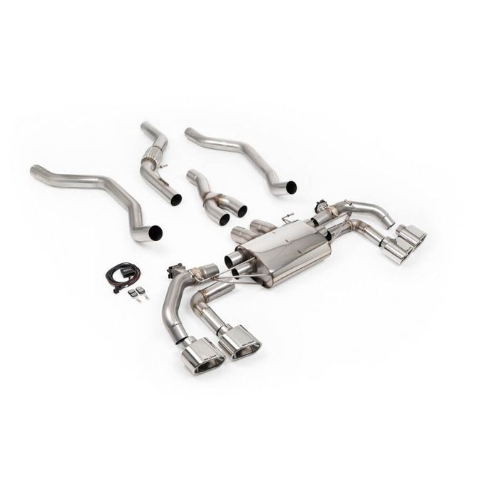 SSXLR254, MILLTEK SSXLR254 Cat-Back Exhaust 3.15", Valved (Cerakote Polished Tips) for RANGE ROVER P400 3.0 (L461) 2022- في الإمارات العربية المتحدة, دبي. Condition - new. Price ⁦28,550 AED⁩. Photo, seller contacts | AUTO.AE