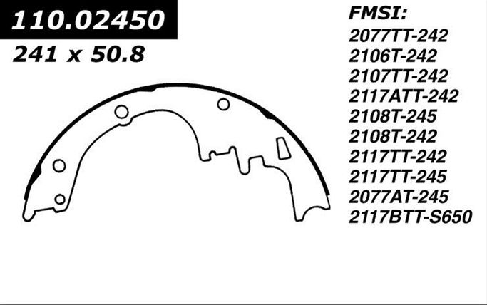 CEB-112-02450, Centric Heavy-Duty Brake Shoes 112.02450 في الإمارات العربية المتحدة, دبي. Condition - new. Price 230 AED. Photo, seller contacts | AUTO.AE
