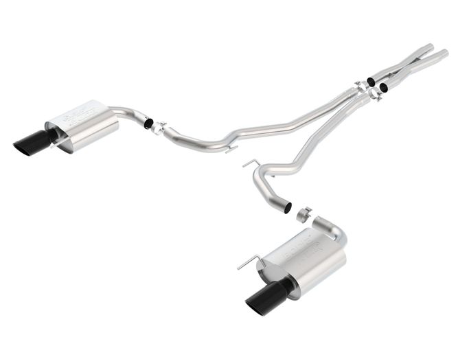140591BC, BORLA 140591BC Cat Back Exhaust System, Mustang GT V8-5.0L, Tip №49, 2015-16, sound ATAK في الإمارات العربية المتحدة, دبي. Condition - new. Price ⁦9,250 AED⁩. Photo, seller contacts | AUTO.AE