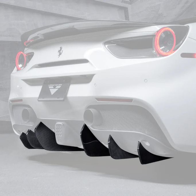 FRV2055, VORSTEINER FRV2055 Rear Diffuser Fins DIAVOLO (Gloss Carbon / set of 6) for FERRARI 488 в ОАЭ, Дубай. Состояние - новое. Цена ⁦12 280 AED⁩. Фото, контакты продавца | AUTO.AE