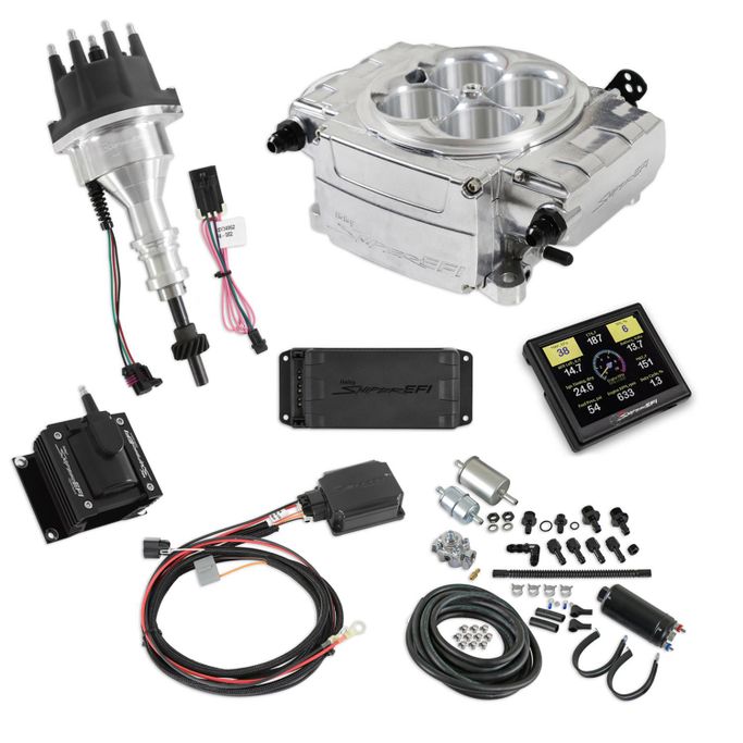 SNE-5505103PKSBF, Holley Sniper 2 EFI 650 HP Inline Pump Fuel Injection Systems with Power Distribution Module 550-510-3PK-SBF в ОАЭ, Дубай. Состояние - новое. Цена 11 170 AED. Фото, контакты продавца | AUTO.AE