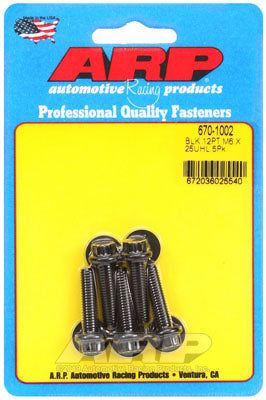 670-1002, ARP 670-1002 Metric Thread Bolt Kit M6 x 1.00 x 25 12pt black oxide bolts в ОАЭ, Дубай. Состояние - новое. Цена 190 AED. Фото, контакты продавца | AUTO.AE