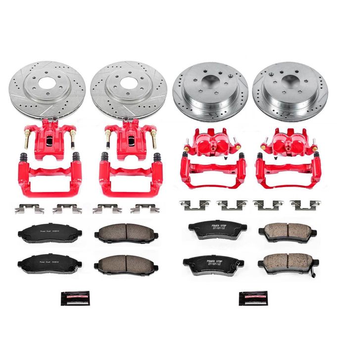 PWR-KC4062, PowerStop Z23 Evolution Sport Brake Upgrade Kits with Calipers for 2005-2015 XTERRA, FRONTIER, 2009-2012 EQUATOR - KC4062 في الإمارات العربية المتحدة, دبي. Condition - new. Price 4,060 AED. Photo, seller contacts | AUTO.AE