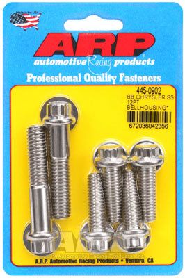 445-0902, ARP 445-0902 Bellhousing Bolt Kit for Chrysler/Dodge BB 383-440 Wedge. SS 12pt в ОАЭ, Дубай. Состояние - новое. Цена 270 AED. Фото, контакты продавца | AUTO.AE