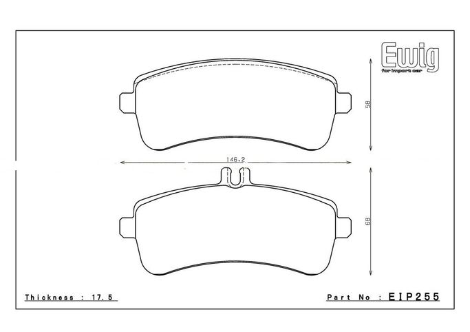 EIP255MX72, ENDLESS EIP255MX72 Rear brake pads MERCEDES-Benz W222 S63 في الإمارات العربية المتحدة, دبي. Condition - new. Price 1,170 AED. Photo, seller contacts | AUTO.AE