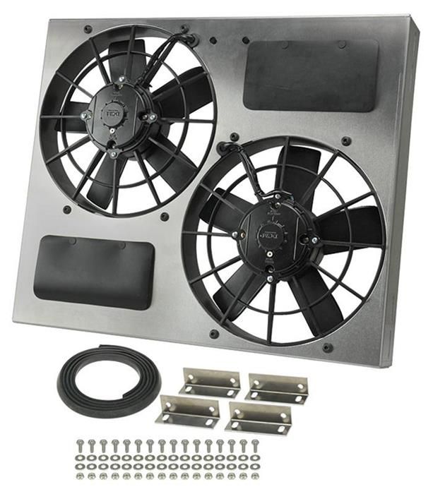 DER-16830, 11 Inch 3,750 CFM Derale High-Output Dual RAD Fan and Shroud Kit 16830 في الإمارات العربية المتحدة, دبي. Condition - new. Price ⁦2,750 AED⁩. Photo, seller contacts | AUTO.AE
