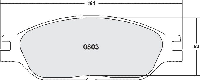 0803.22, PFC 0803.22 Rear Front Brake Pads for CHEVROLET Silverado 1500 2002-2007 في الإمارات العربية المتحدة, دبي. Condition - new. Price 420 AED. Photo, seller contacts | AUTO.AE
