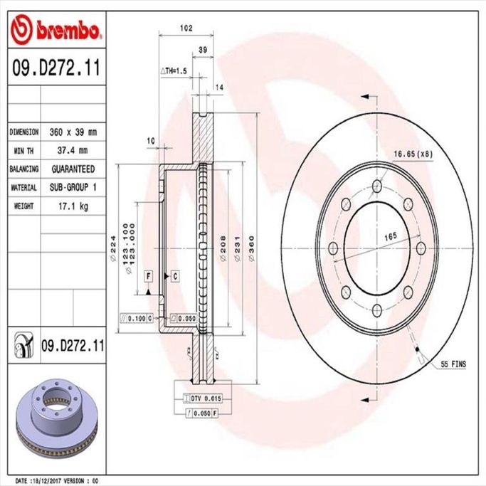 BBO-09-D272-10, Brembo Prime UV Coated Brake Rotors 09.D272.10 في الإمارات العربية المتحدة, دبي. Condition - new. Price ⁦840 AED⁩. Photo, seller contacts | AUTO.AE