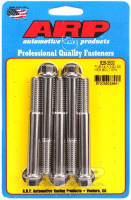 626-3500, ARP 626-3500 SAE Bolt Kit 7/16-14 X 3.500 hex SS bolts في الإمارات العربية المتحدة, دبي. Condition - new. Price 310 AED. Photo, seller contacts | AUTO.AE