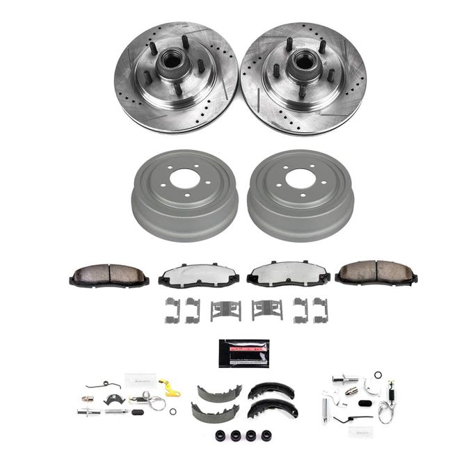 PWR-K15506DK, PowerStop Z23 Evolution Sport Disc and Drum Brake Upgrade Kits for 2001-2002 F-150 - K15506DK в ОАЭ, Дубай. Состояние - новое. Цена ⁦2 620 AED⁩. Фото, контакты продавца | AUTO.AE