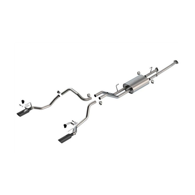 140333BC, BORLA 140333BC Cat-Back Exhaust 2.25", Touring (4" Black Chrome Tips) for TOYOTA Tundra 4.6L / 5.7L 2009-2013 in UAE, Dubai. Condition - new. Price ⁦8,110 AED⁩. Photo, seller contacts | AUTO.AE