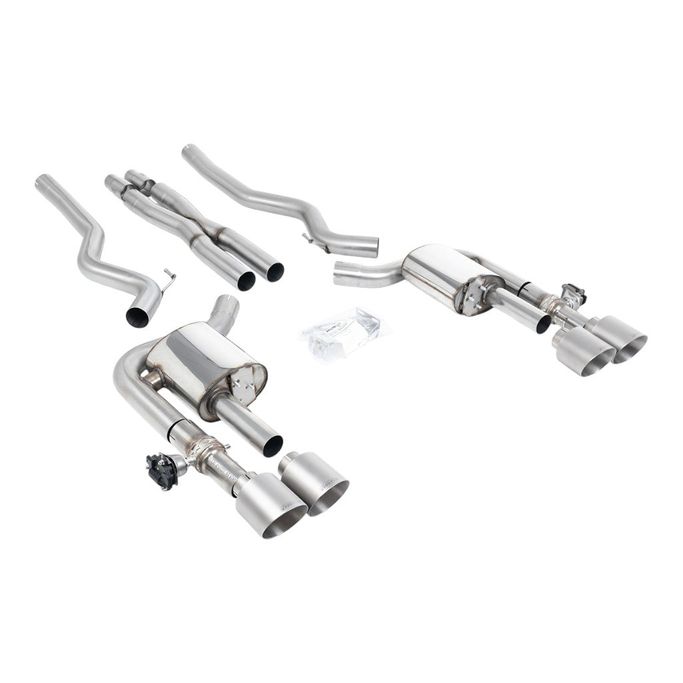 SSXFD418, MILLTEK SSXFD418 Cat-Back Exhaust, 2.76" (Brushed Titanium GT-115 Tips) for FORD Mustang Dark Horse (S650) / Mach 1 (S550) في الإمارات العربية المتحدة, دبي. Condition - new. Price ⁦21,140 AED⁩. Photo, seller contacts | AUTO.AE